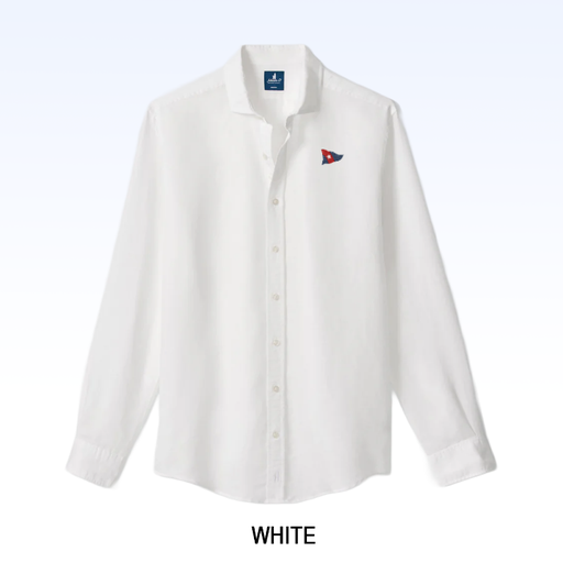 JOHNNIE-O LINEN BLEND BUTTON DOWN SHIRT - MCCARTHY SOLID