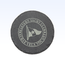 SET OF 4 SLATE COASTERS - 4"