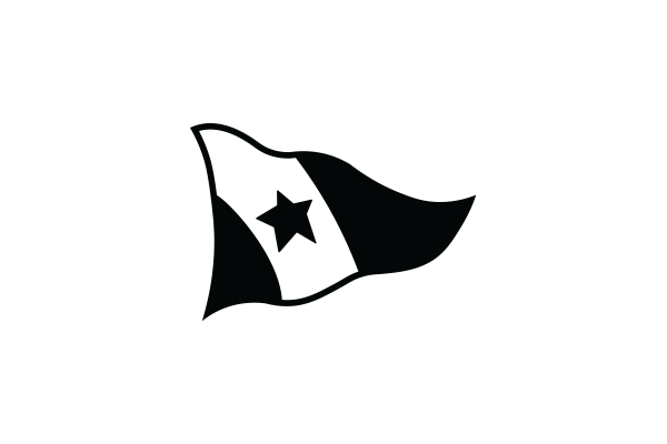 EasternYC Wavy Burgee